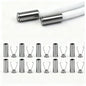 10pcs Heavy Duty Cord Locks Adjustable Metal Clips Secure Fastening for Shoelaces Bags Hoodies DIY Crafts Organizing Cables