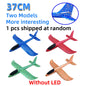 50/33CM Big Foam Plane Glider Hand Throw Airplane Light Inertial Bubble Planes Outdoor Launch Kids Toys for Children Boys Gift