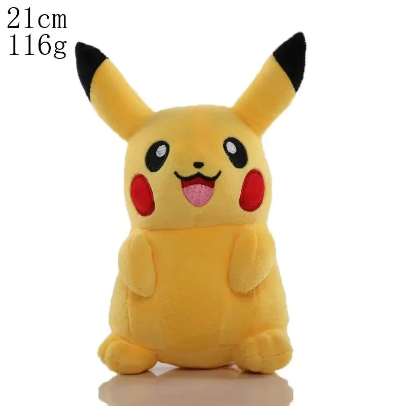 20CM Pikachu Plush Doll Pokemon Plush Toy Cute Cartoon Animal Peluche Gift for Kids