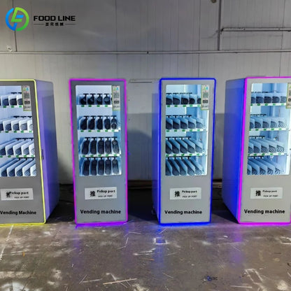 Customized Smart Fridge AI Camera Automatic Vending Refrigerated Snacks Beverage Machine