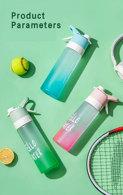 Large Capacity Spray Fog Water Bottle with Spray Mist Lightweight Portable Water Cooler Cool Down System Outdoor Activities