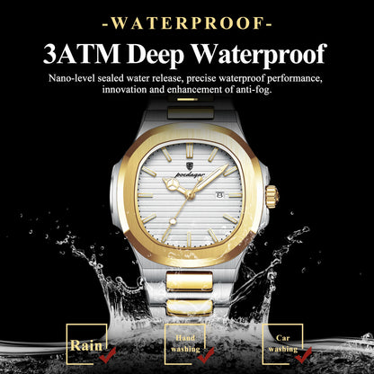 POEDAGAR Original Quartz Women Watch Stainless Steel Waterproof Luminous Ladies Watch Date Fashion Elegant Woman’s Watches Reloj