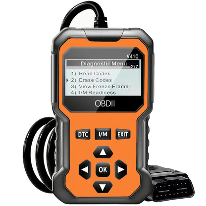 V410 OBD2 Scanner Diagnostic Tool for Cars and Trucks Since 1996+, Data Stream, I/M Readiness, Voltage Test