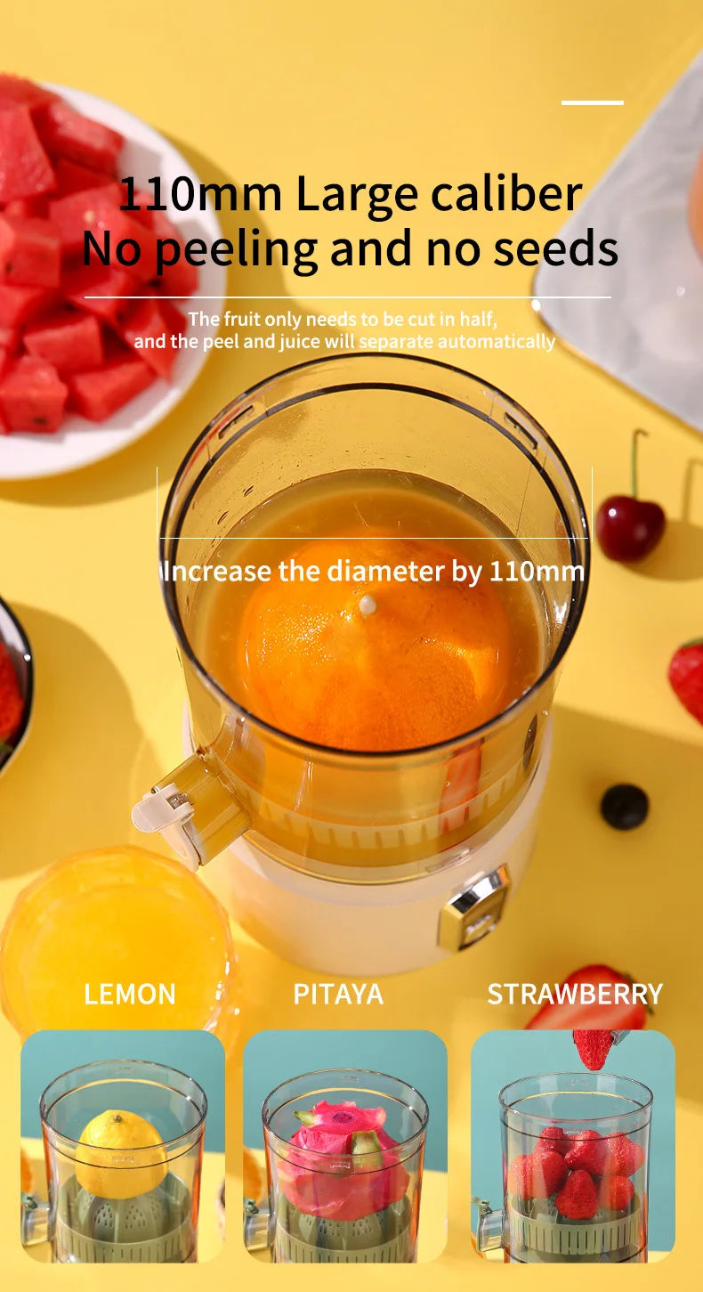 Portable Multifunctional Electric Orange Juice Maker Slag Juice Separation Small Home Appliance New Juicer Machine for Fresh Squ