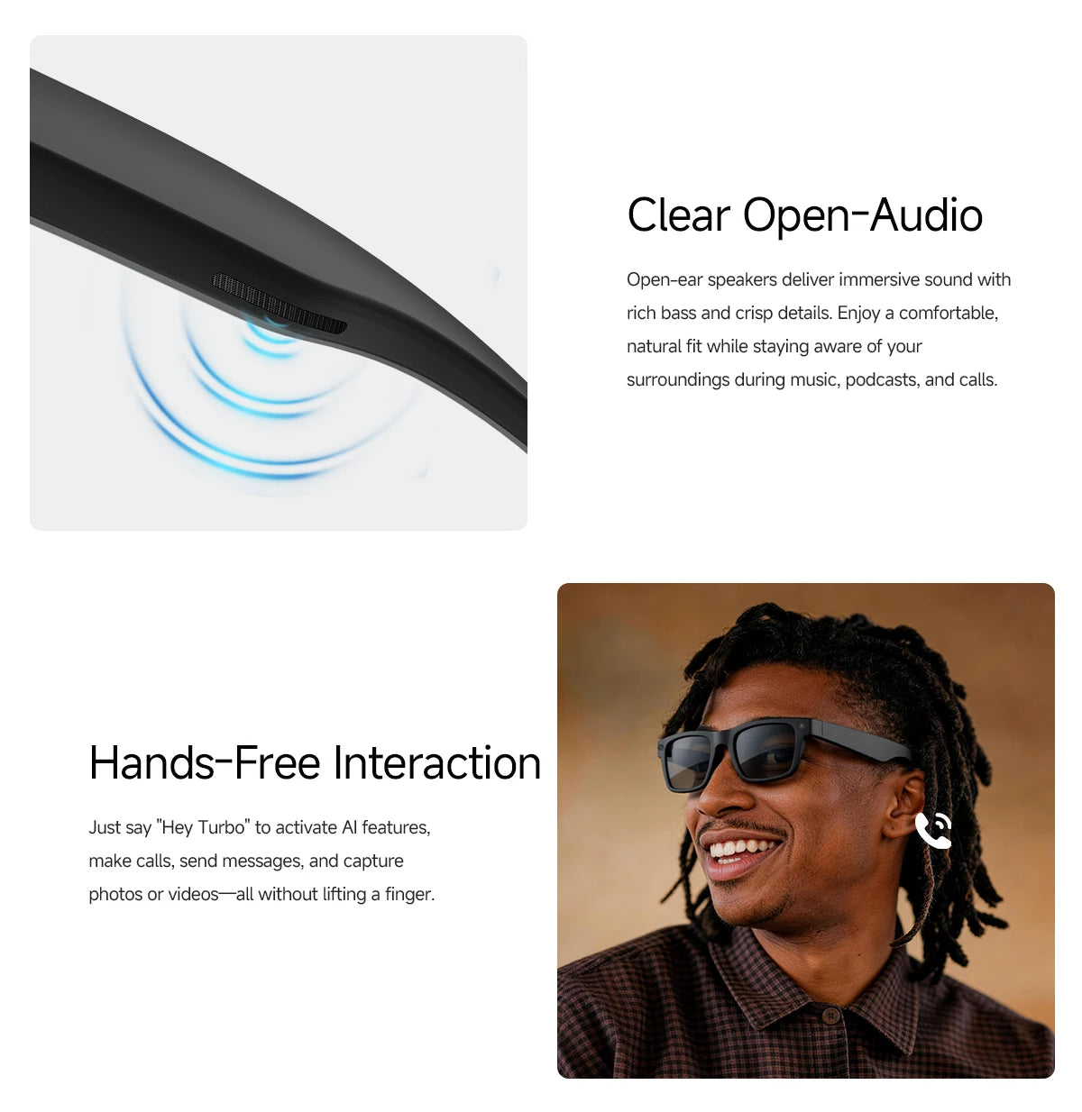 MT5 Ultra AI Smart Glasses 8MP Camera Video Recording Real-Time Translation Bluetooth Call Music with Charging Case