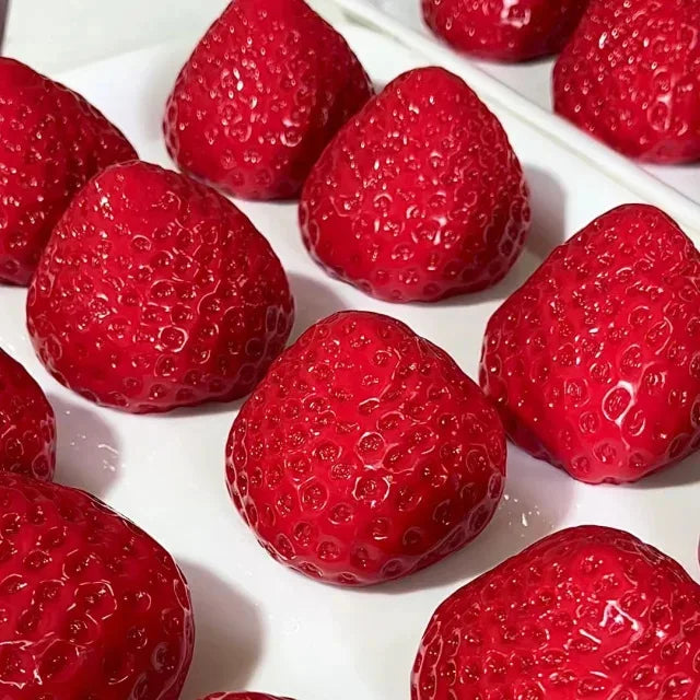 Strawberry Taba Squishy Fidget Toy - Slow Rebound Stress Relief Toy for Kids, Adults, Office & Party Favors - Squeeze Gift