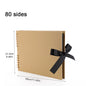 ZK20 80 Sides Black Memory Books DIY Craft Photo Albums Scrapbook Cover Kraft Album For Wedding Anniversary Gifts Memory Books