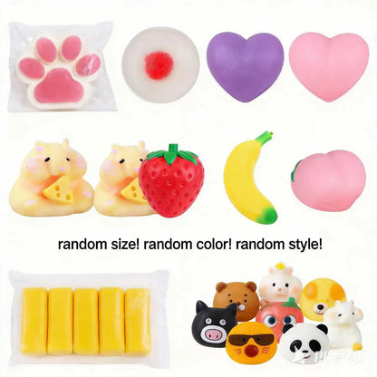 Prank Gift Glitter Funny Stress Ball Squishy Poo Squishies Toys Stretch Squeeze Fidget Novelty Toys for Kids Adults Fool Day