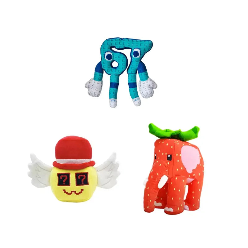 Steal a Brainrot Plush Doll Toy Taco Lucky Block Game Peripheral Plushie Cute Plush Toy Christmas Children's Birthday Gift