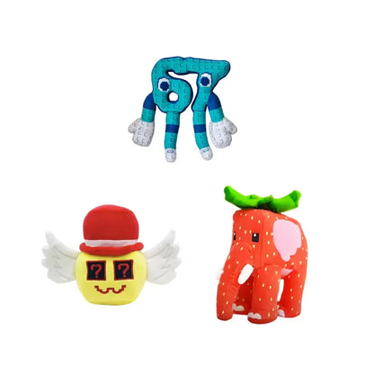 Steal a Brainrot Plush Doll Toy Taco Lucky Block Game Peripheral Plushie Cute Plush Toy Christmas Children's Birthday Gift