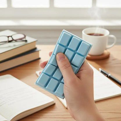 PU Soft Simulated Chocolate Squeeze Toy - Slow Rebound Stress Reliever for Office, Hand Relaxation, Desk Decor Gift