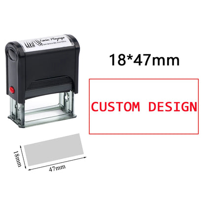 Custom Self-Inking Stamp DIY Rubber Stamp Kit Custom LOGO Personalized Self Inking Business Address Name Number Letter Printing