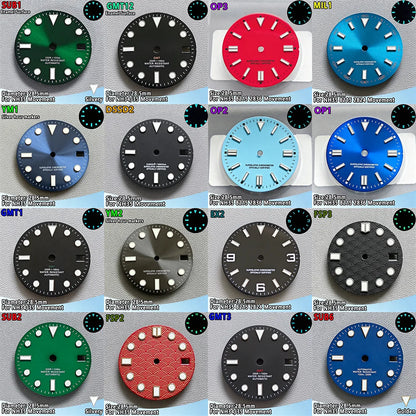 28.5mm NH35 Watch Dial Luminous Dials Single Calendar Dial Suitable For NH35 Movement Can Support DIY Dial Customization Logo