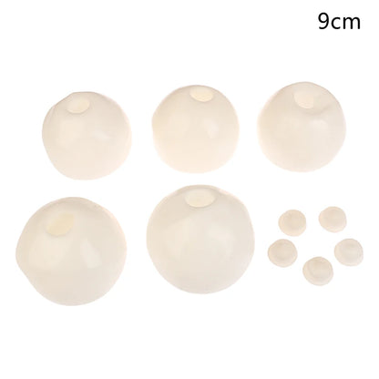 [DO]5Pcs/Set Relieve Stress Toy Handmade Ball DIY Empty Ball Leather TPR Fluid Player Noisy Ball Venting Ball[DO]