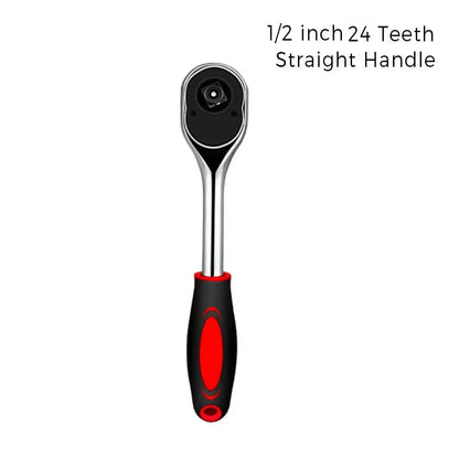 1/2 Inch Ratchet Wrench 24 Tooth Drive Ratchet Socket Wrench Tool Multi-function DIY Bicycle Motorcycle Car Hand Tools