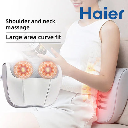 Haier Cervical Neck Massager Pillow Back Muscle Massagers Machine 3D Stereo Electric Massage Device Relax Tool