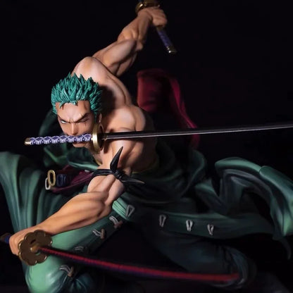 Anime Figure One Piece Luffy Roronoa Zoro Three-Blade Sa-Maximum Manga Statue PVC Action Collection Model Toys