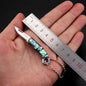 MINI Shell Brass Folding Knife Pocket Keychain Portable Resin Steel Knives Survival EDC Tool Cutter Peeler Hunting Gift