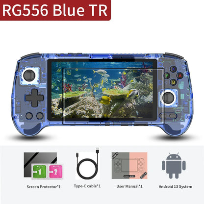 ANBERNIC RG556 Handheld Games Console 5.48'' AMOLED 1080*1920 Screen Android 5500mAh Portable Video Games Player AI Assistant