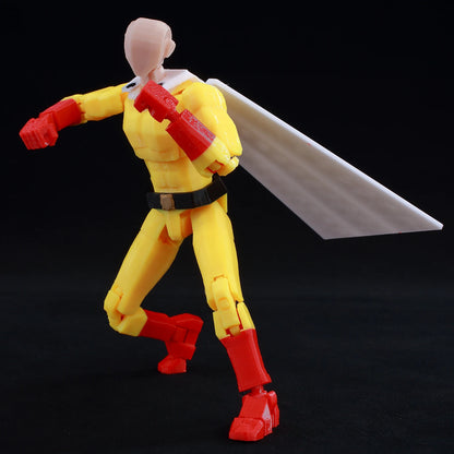 9L3D Multi-joint Articulated Anime Figures Saitama Kenshiro One Punch Man Fist North Star Chainsaw Man Dummy 13 Collectible Toys