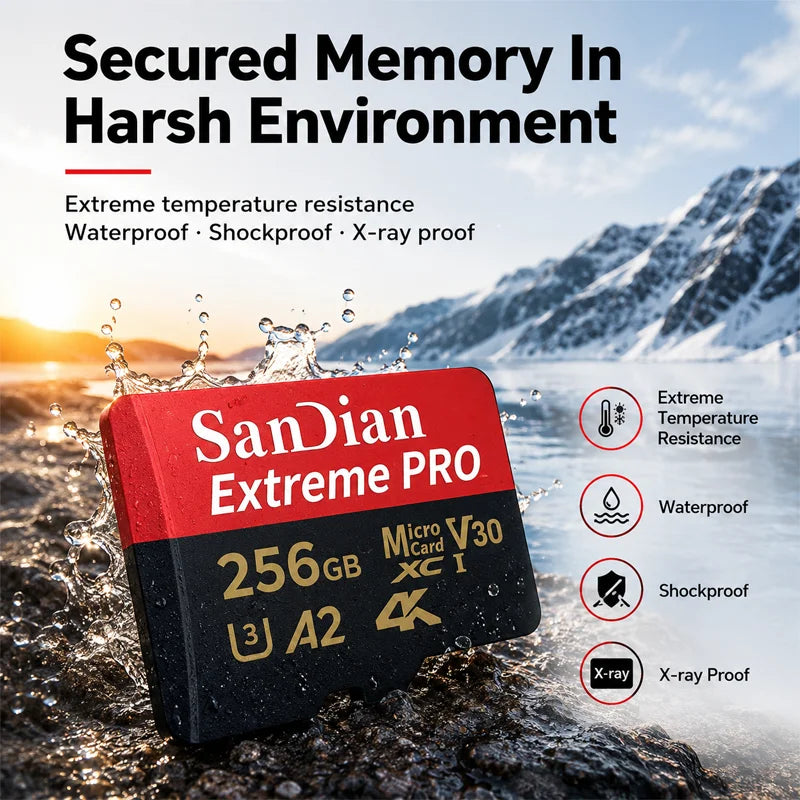 High Speed Flash Card 1TB Original SD Card 128GB Micro TF/SD Card Stable Performance for Laptops/Digital Camera/MP3 Player