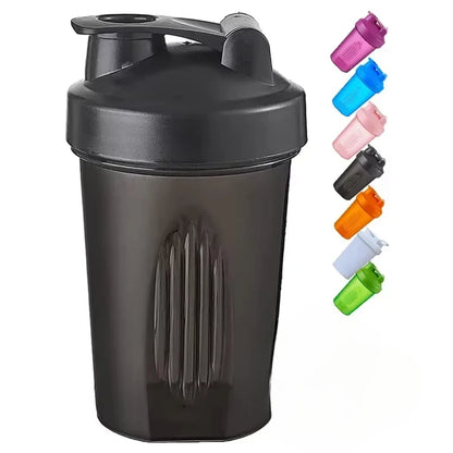1-7PCS Shaker Bottles Sport Water Cups Whey Protein Powder Mixer Bottle Fitness Gym Shaker Outdoor Portable Plastic Drink Cup