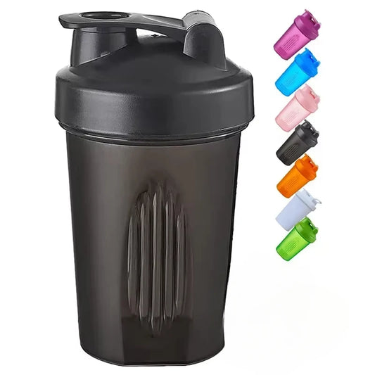 1-7PCS Shaker Bottles Sport Water Cups Whey Protein Powder Mixer Bottle Fitness Gym Shaker Outdoor Portable Plastic Drink Cup