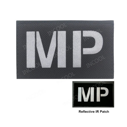 Infrared IR Reflective Patch K9 FIRE MEDIC PRESS MED PJ Decorative Patches Biker Armband Patch For Clothing Backpack