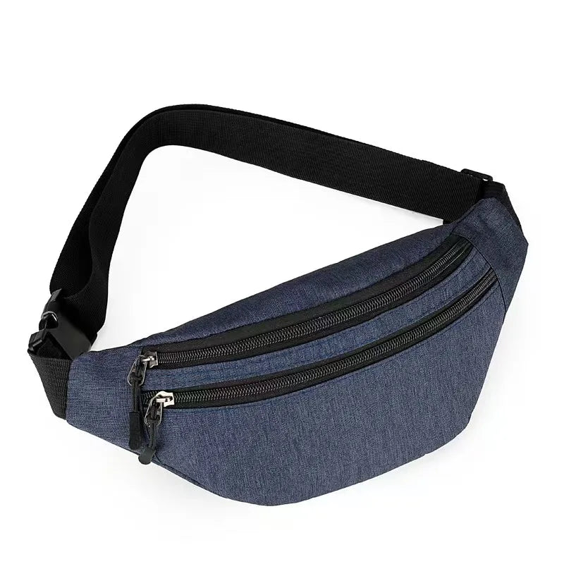 New Fashion Chest Bag For Men Black Waist Bag High Quality Women Shoulder Bag Multifunction Male Fanny Pack Crossbody Small Bag
