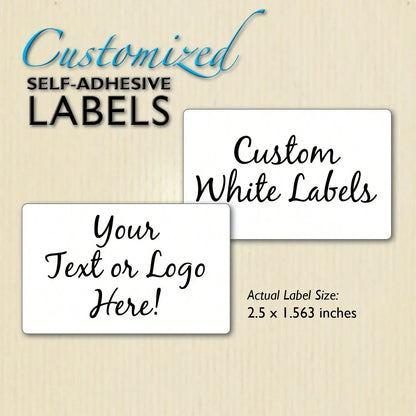 Custom Stickers 4-8cm Personalized Rectangular Business Car Water Bottle Decals Wedding Labels Multiple Sizes Available