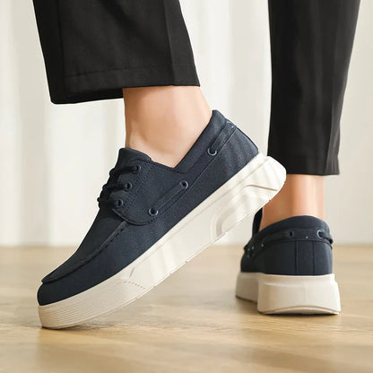 Summer Men's Loafers Comfortable Platform Casual Shoes For Men Moccasins Breathable Slip-on Designer Shoes Man Flat Office Shoes