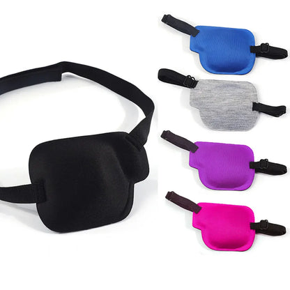 1PCS Black Single Eye Patch Adjustable 3D Foam Groove Eyeshades For Lazy Eyes Medical Use Concave Eye Patch