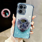 Glitter Mirror Butterfly Bracket Magnetic Holder Case for vivo V50 Lite vivo V50 V60 V40 V30 Lite V30 Pro Shockproof Clear Cover