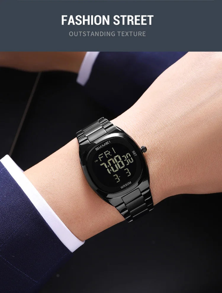 SKMEI 2419 Fashion Electronic Watch Multifunctional Luminous Calendar Alarm Clock Sports Simple Business Digital Watches for Man
