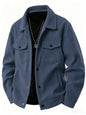 The 2025 New Autumn Corduroy Jacket for Men with a Lapel, Trendy Japanese Style Loose Coat