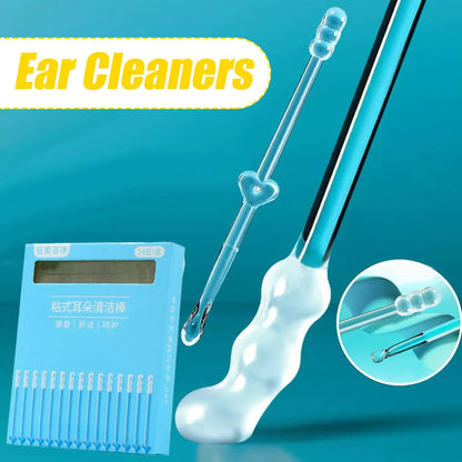 24Pcs/Box Earwax Removal Swabs-Sticky Ear Cleaning Stick, Adhesive Ear PickSoft Ear Cleaning Tools For Gentle Care, For All Age
