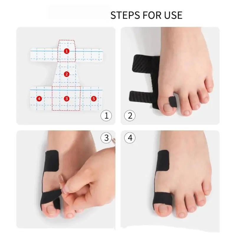 20PCS Bunion Corrector & Pain Relief Kinesiology Athletic Tape For Bunions & Turf Toe,Big Toe Spacer/Separator/Straightener Tape