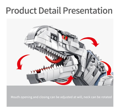 Dinosaur Toys Jurassic Park Indominus Rex Dinosaur World Building Blocks Mosasaurus Tyrannosaurus Bricks DIY Toys Children Gifts
