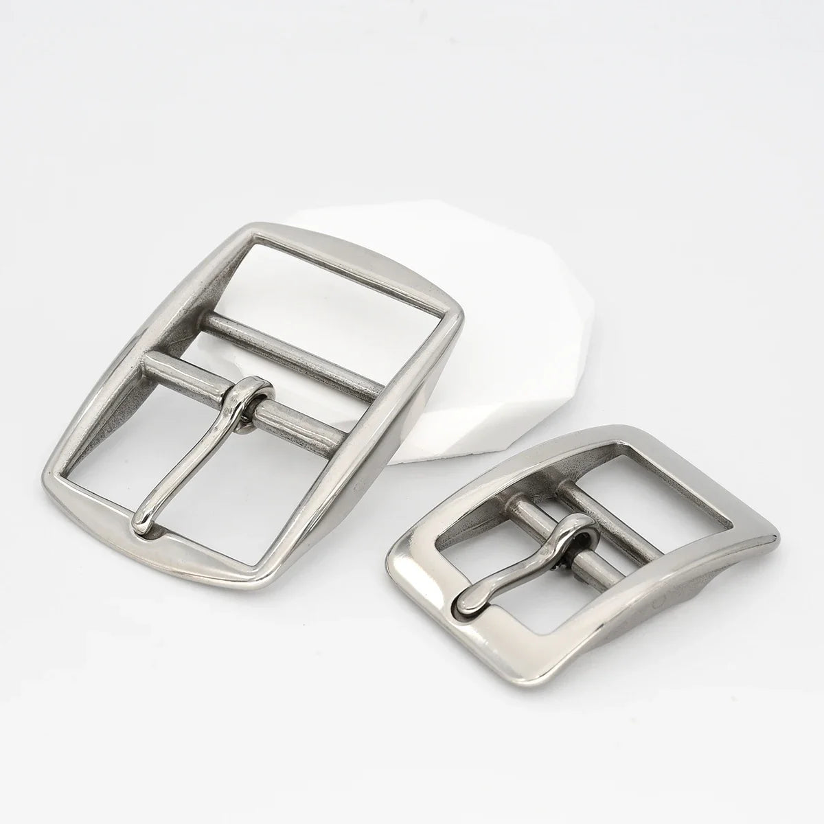 1pieceStainless Steel Adjustable Belt Buckle Double-bar Pin Buckle Tri-glide Slider Horse Halter Harness Accessories Parts