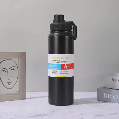 600/800/1000ML Sport Vacuum Flask Stainless Steel Thermal Water Bottle Car Insulated Cup Keeps Cold and Heat Travel Thermal Mug