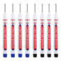 8Pcs/Set 20mm Deep Hole Long Nib Head Markers For Metal Perforating Pen Waterproof Bathroom Woodworking Decoration Multi-Purpose