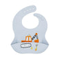Waterproof Bibs For Kids Feeding Baby Eating Stuff Soft Silicone Babeast Cartoon Printed Adjustable Baby Tasting Feeding Bibs