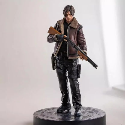 Action Figure 32cm Leon Kennedy Jill Valentine Zombie Hunter Anime Desk Decoration Gk Statue Toys Gift
