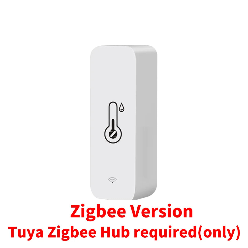 Tuya Zigbee WiFi Temperature & Humidity Sensor APP Remote Monitor For Smart Home Work With SmartLife Alexa Google Home Assistant