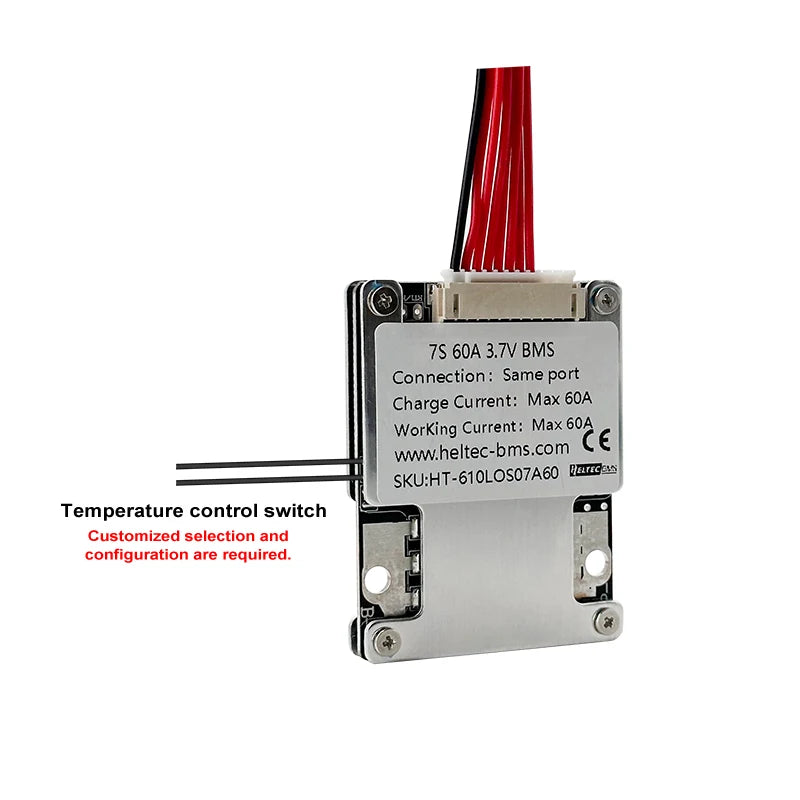 Heltec bms 10s 36v 30a 60a 6S 7S BMS 24V with balanced lithium battery protetcion board for eletronic tools/wheelchair/vehicle