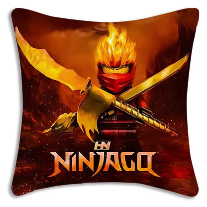Pillow Covers Cartoon For Game Ninjagos Sofa Decorative Home Double-sided Printing Short Plush Cute Cushion Cover
