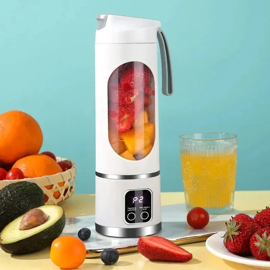 2026 NEWPortable Fruit Juicer 450ml Capacity 3 Gears USB Rechargeable Blender Ice Crusher for Shakes and Smoothies Juicer Cup
