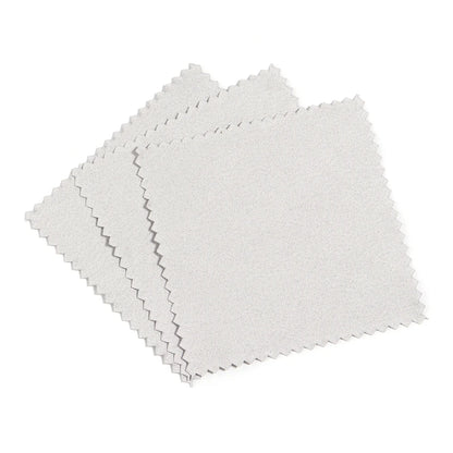 20/50pcs Polish Polishing Cloth Silver Color Cleaning Polishing Cloth Soft Clean Wipe Wiping Cloth For Silver Gold Jewelry Tool