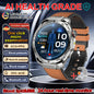 Smartwatch ECG High-End dla mężczyzn Ciśnienie krwi Lipidy Tlen we krwi Analiza ciała Kwas moczowy Monitor Zdrowia Smartwatch dla mężczyzn i kobiet
