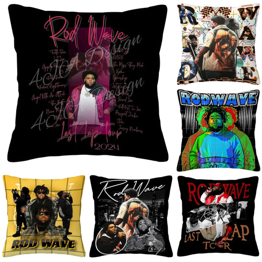 Hip Hop Rapper Rod Wave Pillowcase Pillow Covers Decorative Cushions Cover Sleeping Pillows Room Decorating Items Anime Home